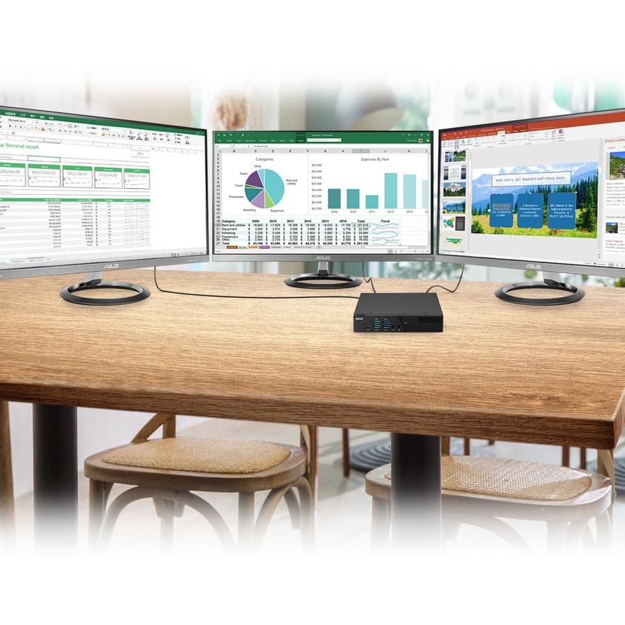 ASUS PB50-BR047ZC mini PC with AMD Ryzen 5, 8 GB RAM, and 256 GB SSD