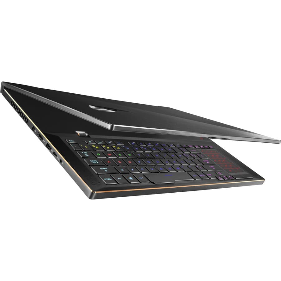 ASUS ROG Zephyrus S GX701LXS-XS78 metallic black gaming laptop with 17.3-inch FHD 300 Hz display