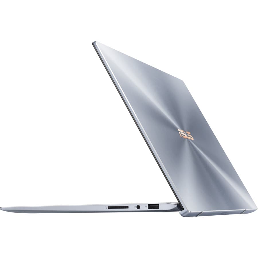 ASUS ZenBook 14 UX431FA-EH55 laptop with 14-inch Full HD IPS display and slim silver chassis