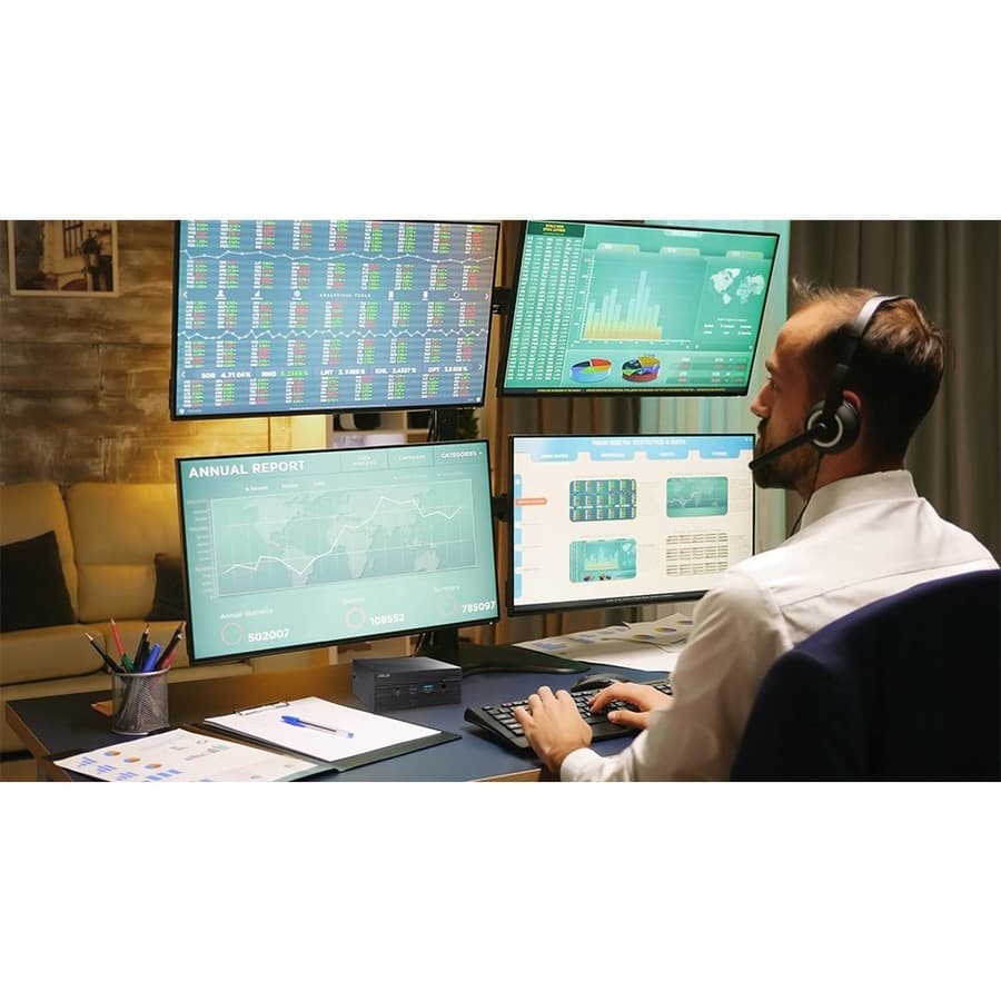 ASUS PN50-BBR065MD mini PC with AMD Ryzen 5 4500U and support for 64 GB DDR4 RAM