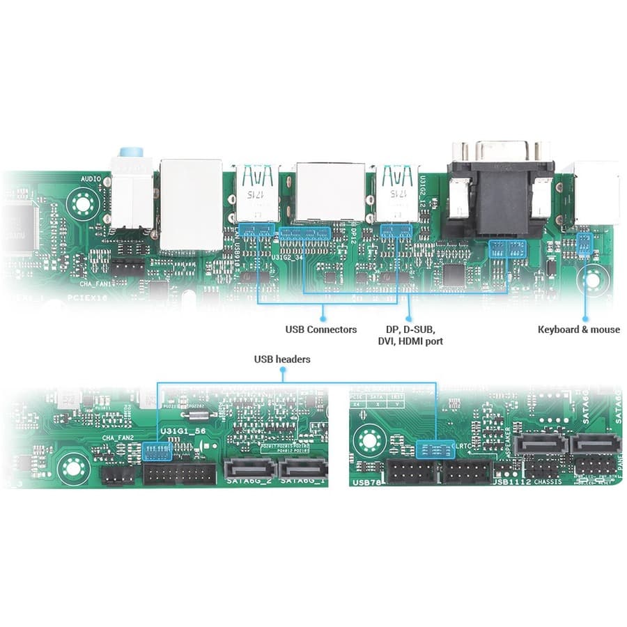ASUS Pro A520M-C II/CSM Micro-ATX motherboard for AMD AM4 business desktops