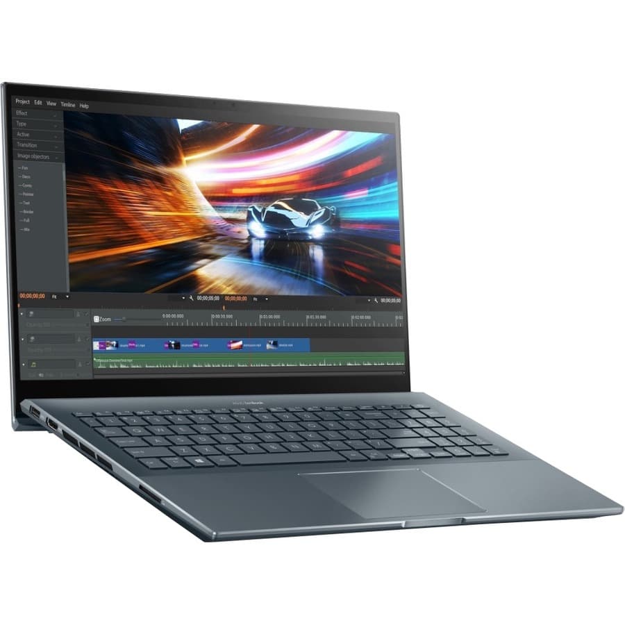 ASUS Zenbook Pro 15.6-inch laptop with Ryzen 7 5800H processor and premium OLED display