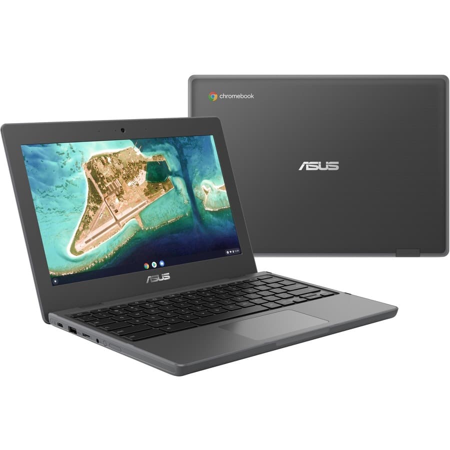 ASUS Chromebook CR1100CKA-YZ182 in grey with 11.6-inch HD non-touch display