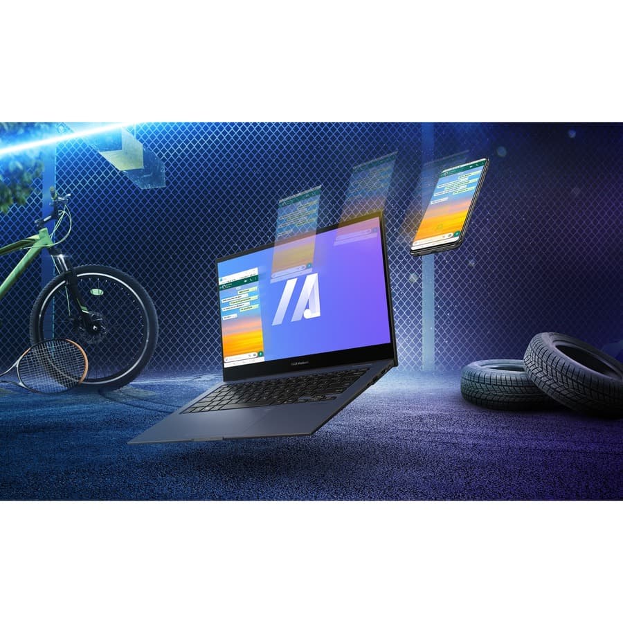 ASUS VivoBook Go 14 Flip 2-in-1 laptop with 14-inch Full HD touchscreen in convertible mode