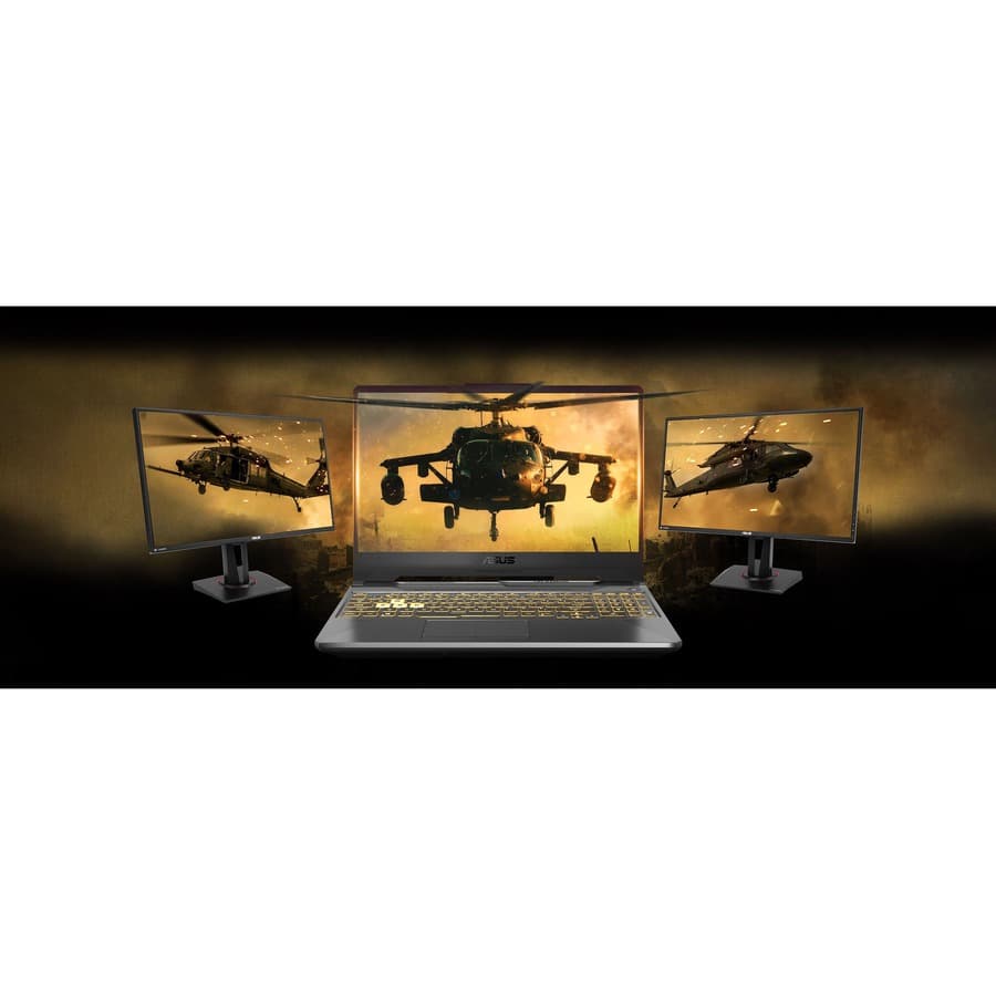 ASUS TUF Gaming FX707ZC-ES53 gray laptop with 17.3-inch Full HD display, Core i5-12500H, RTX 3050, and 16 GB RAM