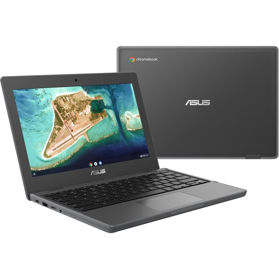 ASUS Chromebook Flip CR1100FKA-YZ144T in grey with 11.6-inch HD touchscreen and convertible 2-in-1 design