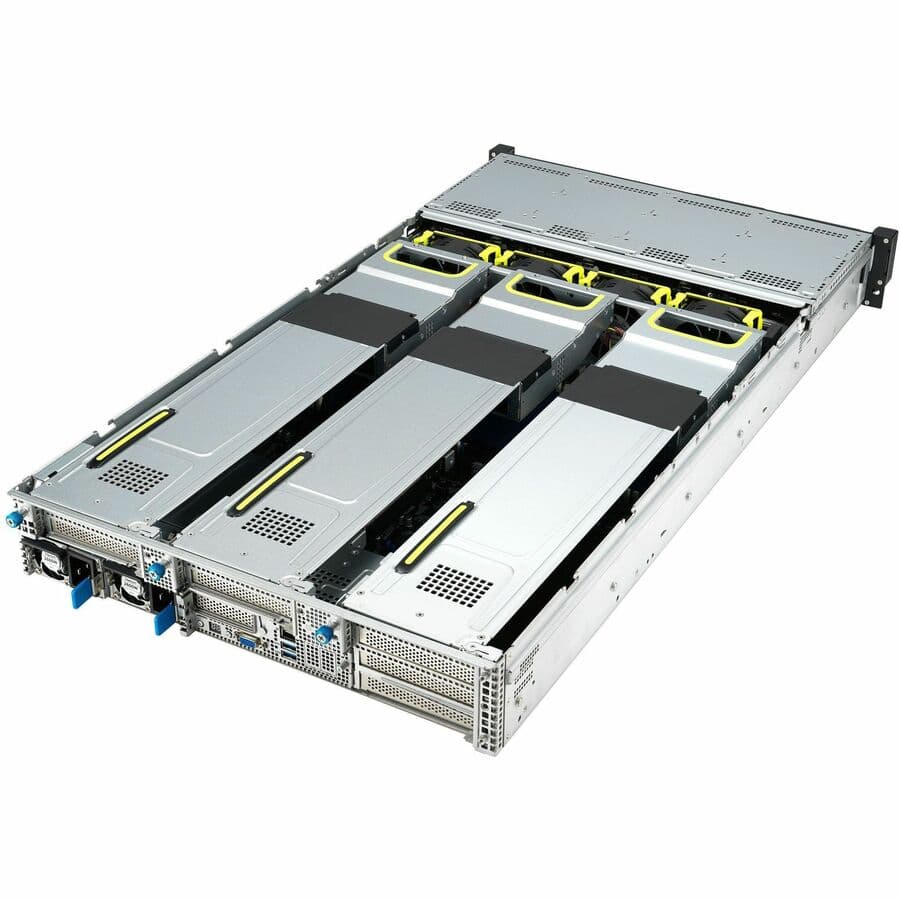 ASUS RS720-E11-RS12U-16W10G Layer 2 unmanaged Fast Ethernet switch with DIN rail and wall mount support