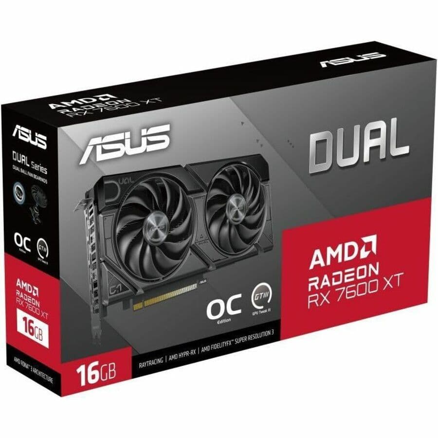 ASUS - AMD ASUS DUAL RADEON RX 7600 XT OC ASUS DUAL RADEON RX 7600 XT OC view 10