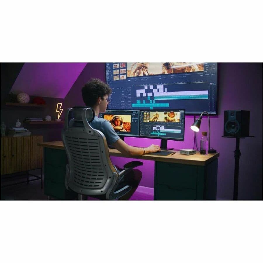 ASUS RNUC14RVSU700001I white Mini PC with Intel Arc Graphics and rear HDMI port