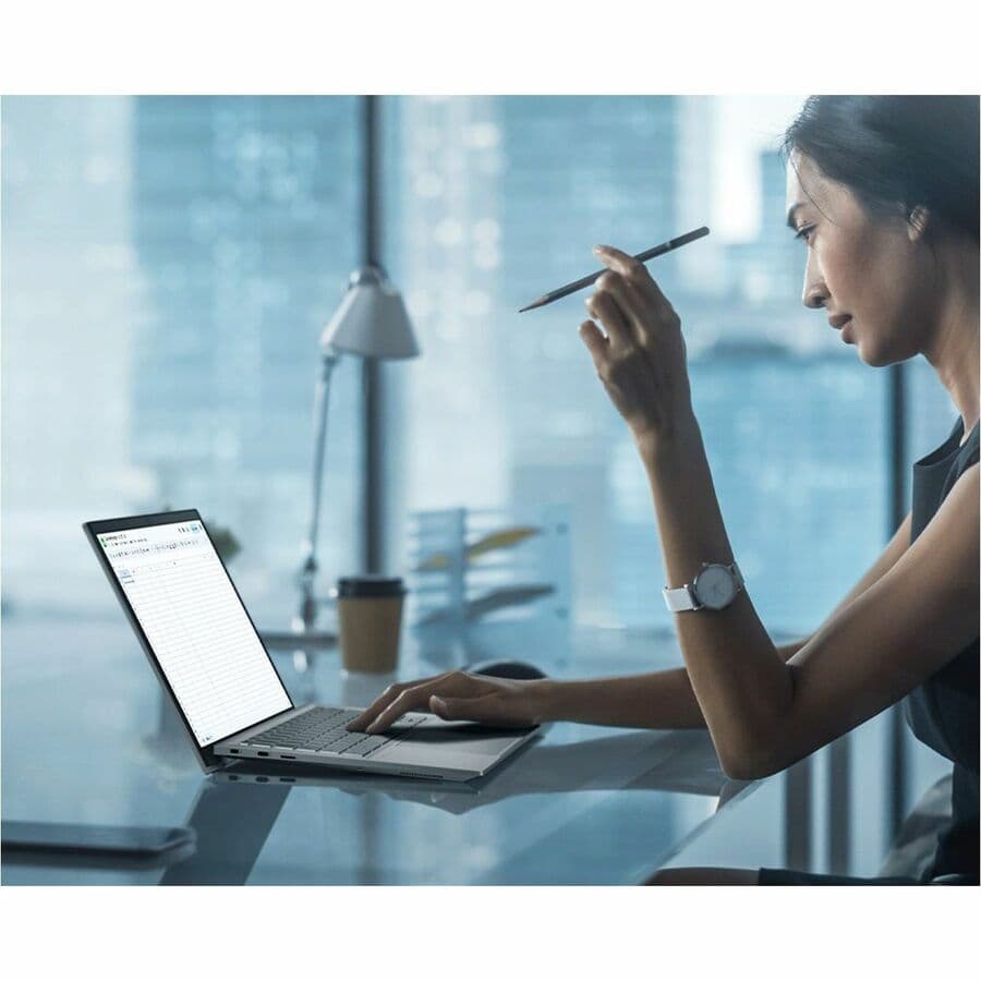 ASUS Chromebook Plus in silver with 14-inch WQXGA display and Intel Core Ultra processor