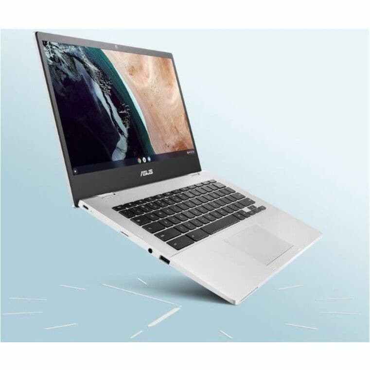 ASUS Chromebook silver 14 inch Full HD non-touch with Intel N4500 and 4 GB memory