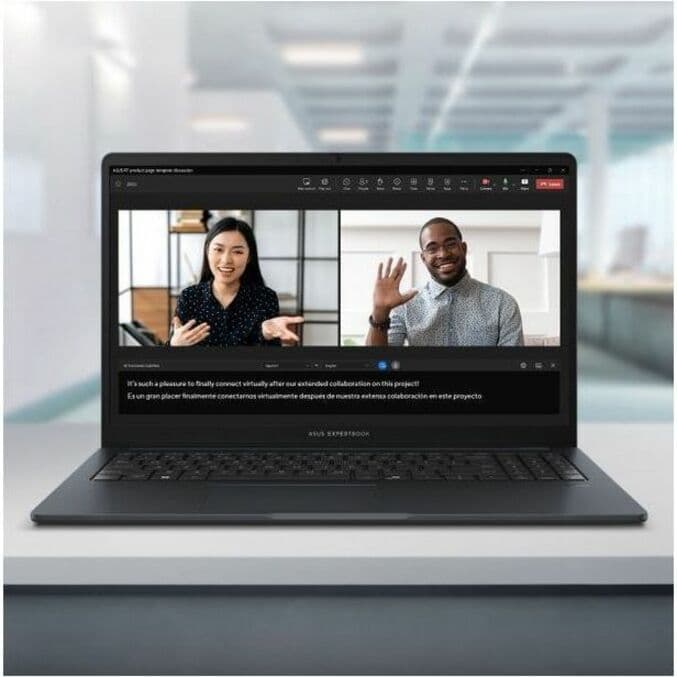 ASUS ExpertBook business laptop with 15.6-inch Full HD display, Core i7-1355U, 16 GB RAM, and 512 GB SSD