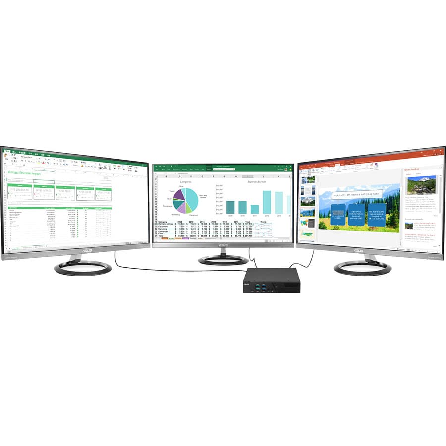 ASUS PB60-B5095ZD black mini PC with Intel Core i5-8400T and 8 GB RAM