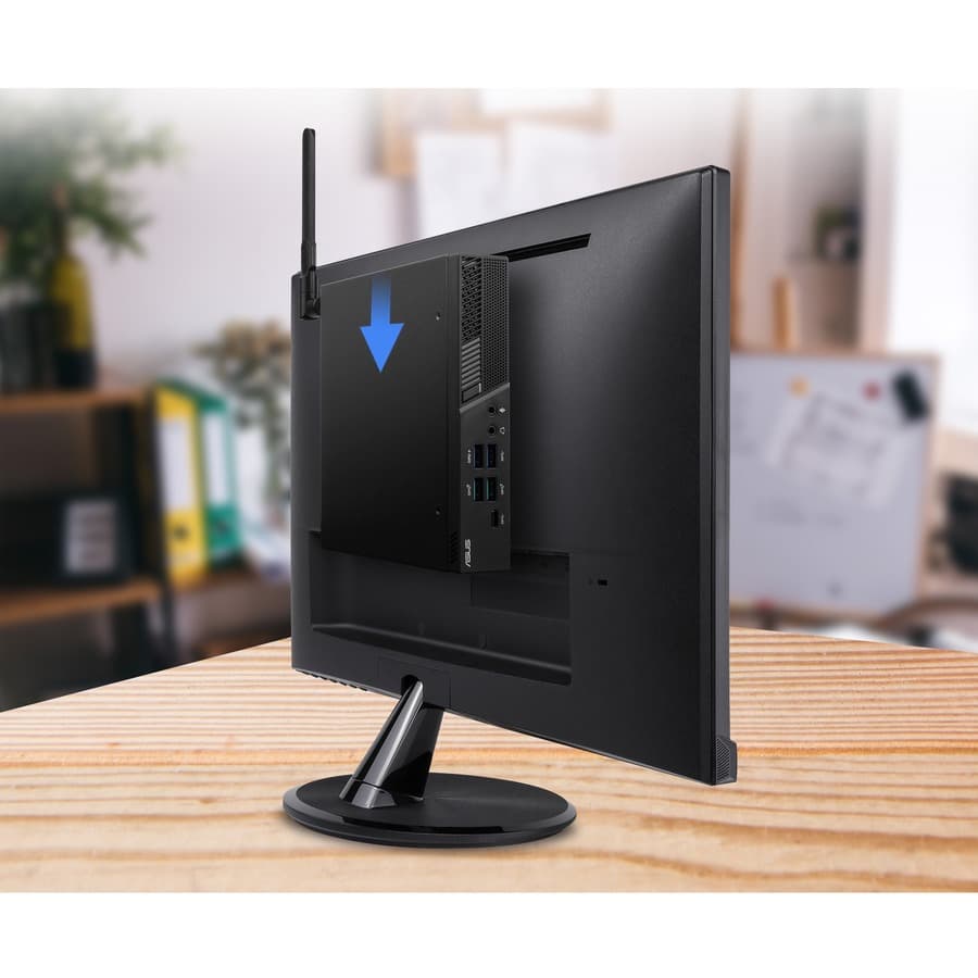 ASUS small form factor mini PC with AMD Ryzen 5, 8 GB RAM, and 256 GB SSD for business use