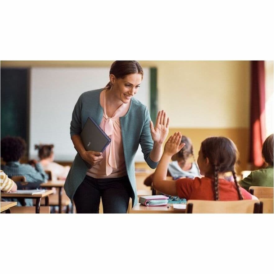 Grey ASUS Chromebook with 12.2-inch WUXGA non-touch display