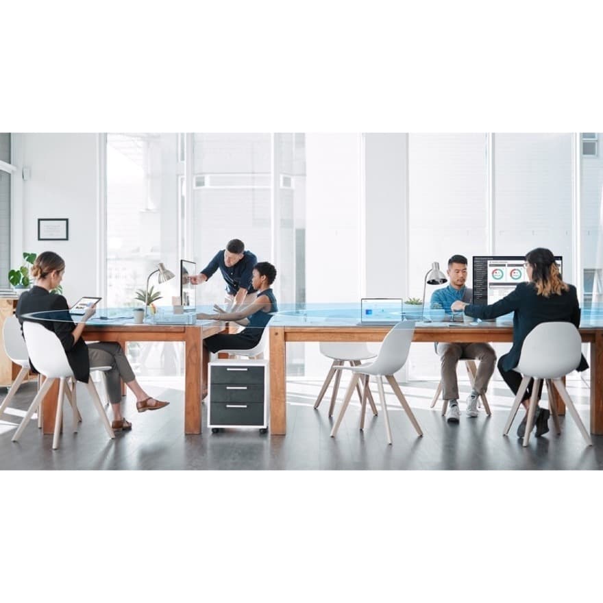 ASUS 15.6-inch all-in-one desktop with touchscreen, black finish, and compact business design