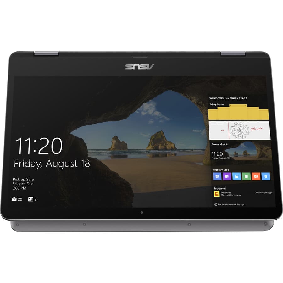 ASUS TP401CA-DHM4T 14-inch 2-in-1 laptop with Intel Core m3-7Y30 and 4 GB memory