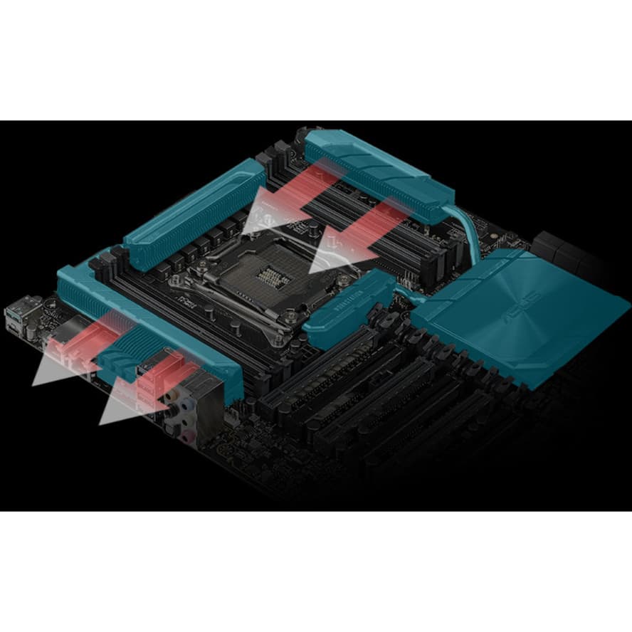 ASUS WS X299 SAGE/10G workstation motherboard with LGA2066 socket and CEB form factor