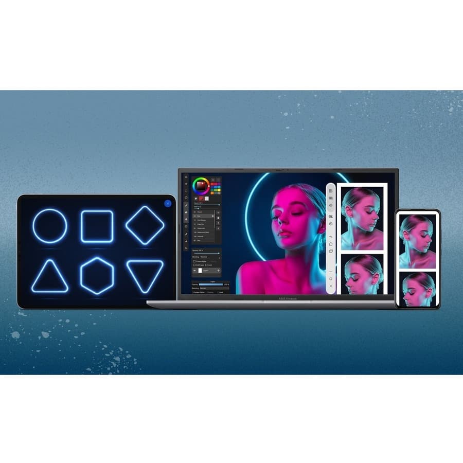 ASUS Vivobook laptop with Intel Core i7-12700H processor for high-performance productivity