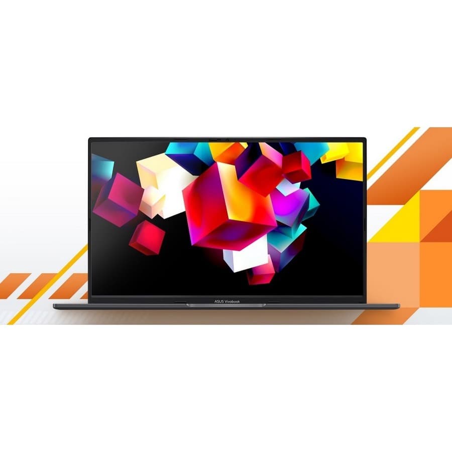 ASUS Vivobook 16 business laptop in black with 16-inch WUXGA display, Ryzen 7 7730U, 16 GB RAM, and 1 TB SSD