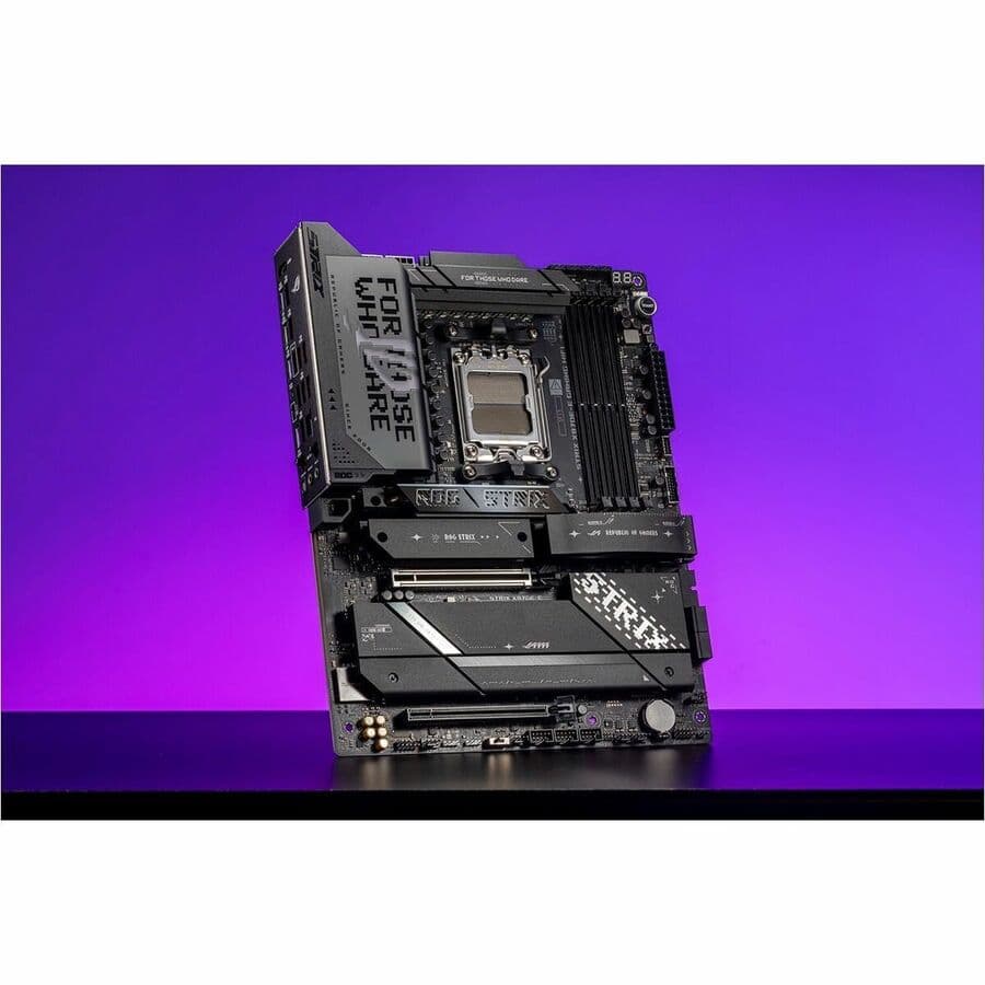 ASUS ROG Strix X870E-E Gaming WiFi ATX motherboard with DDR5 support and WiFi 7