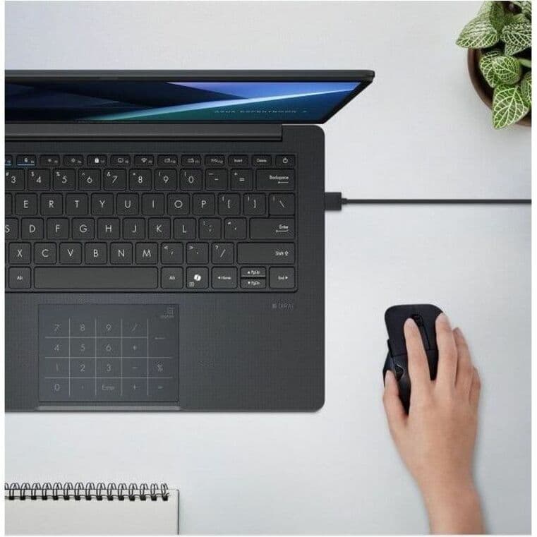 ASUS ExpertBook 14 business laptop with Core i7-1355U, 16 GB RAM, 512 GB SSD, and Full HD display