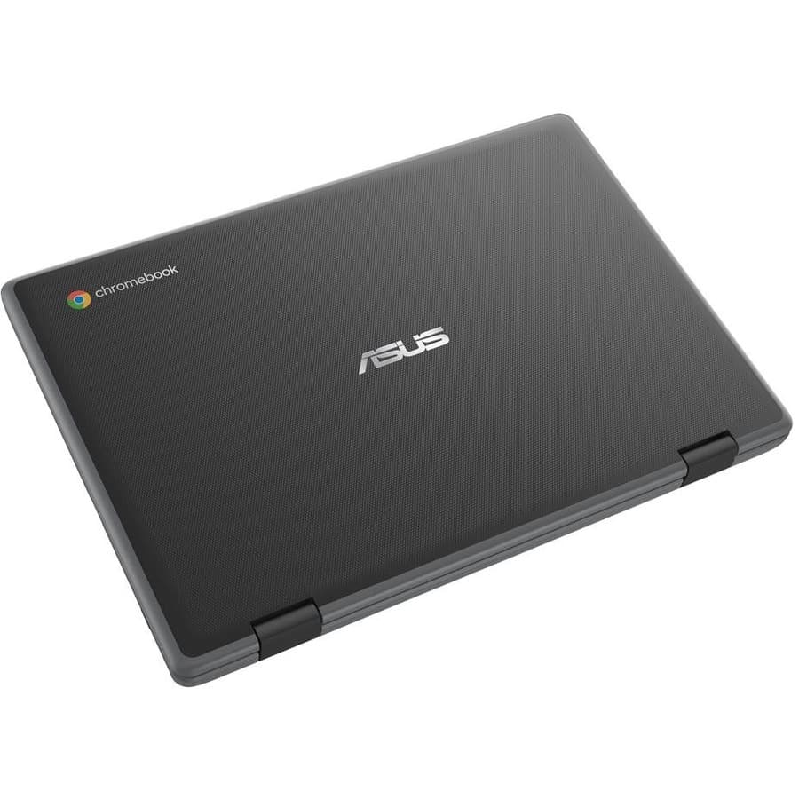 ASUS Chromebook Flip CR1100FKA-YZ142T in grey with 11.6-inch HD touchscreen and 2-in-1 convertible design