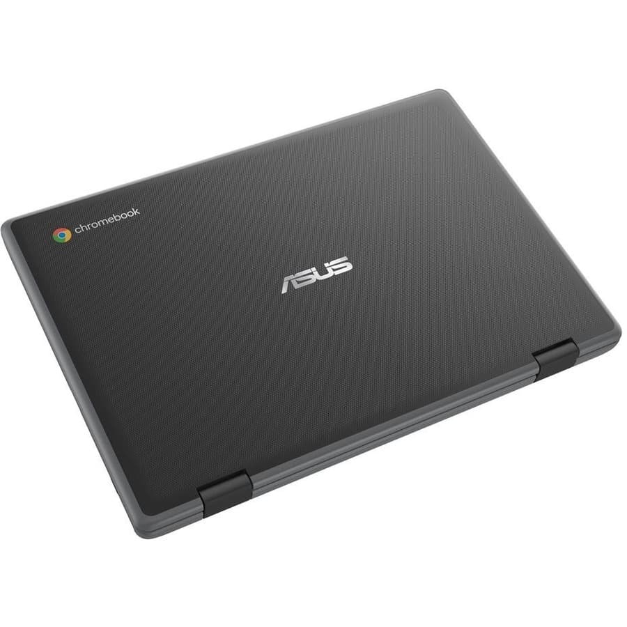 ASUS Chromebook Flip CR1100FKA-YZ142T-S in grey with 11.6-inch HD touchscreen and convertible 2-in-1 design