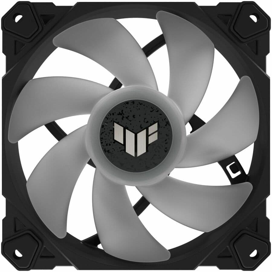 ASUS TUF Gaming TF120 ARGB 120 mm chassis fan with PWM control and addressable RGB lighting