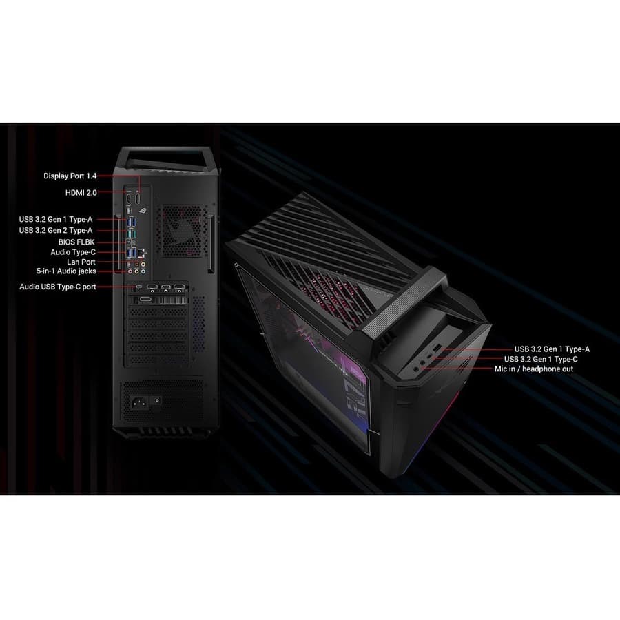 ASUS G SERIES desktop tower with Intel Core i7, NVIDIA GeForce RTX 3060, and Windows 11 Pro