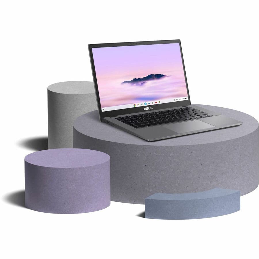 ASUS Chromebook Plus Enterprise CX3402CBA in grey with 14-inch Full HD display