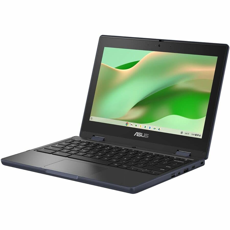 ASUS Chromebook CR1104FGA-YZ84T in grey with 11.6-inch HD touchscreen