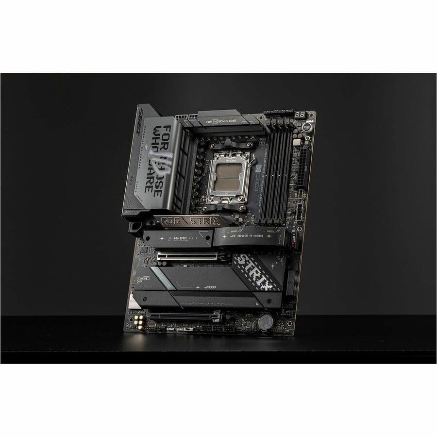 ASUS ROG Strix X870E-E Gaming WiFi ATX motherboard with DDR5 support and WiFi 7