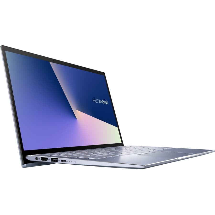 ASUS ZenBook 14 UX431FA-EH55 laptop with 14-inch Full HD IPS display and slim silver chassis