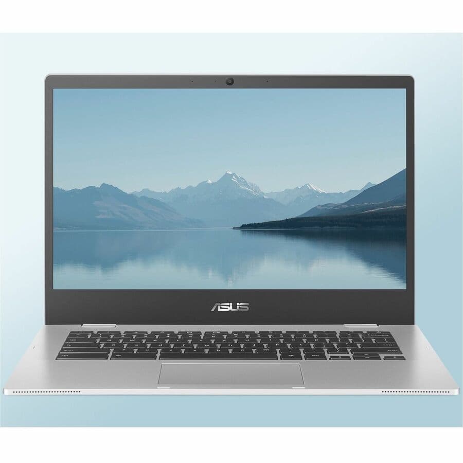 ASUS Chromebook Enterprise CX1400CKA-GE84F silver laptop with 14-inch Full HD display