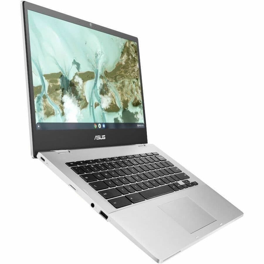 ASUS Chromebook Enterprise Flip CX1400FKA-GE84FT silver convertible laptop with 14-inch Full HD touch display