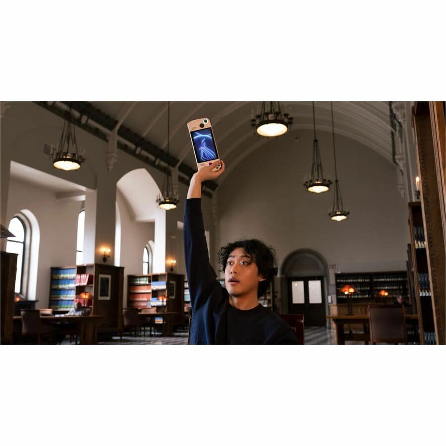 ASUS ROG Ally handheld gaming PC in white with 7.0-inch FHD touch display