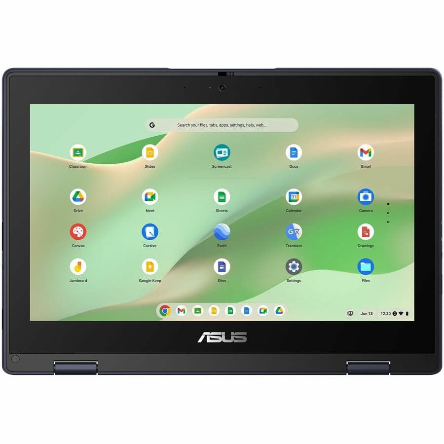 ASUS Chromebook CR1104FGA-YZ84T in grey with 11.6-inch HD touchscreen
