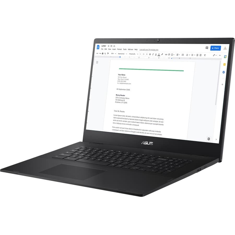 ASUS Chromebook CX1700CKA-SS48F with 17.3-inch Full HD display in grey