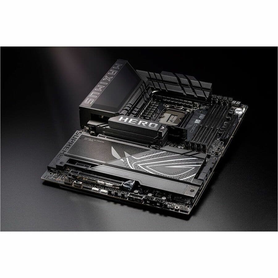 ASUS ROG MAXIMUS Z890 HERO ATX motherboard with LGA 1851, DDR5, WiFi 7, and 3 PCIe 5.0 M.2 slots