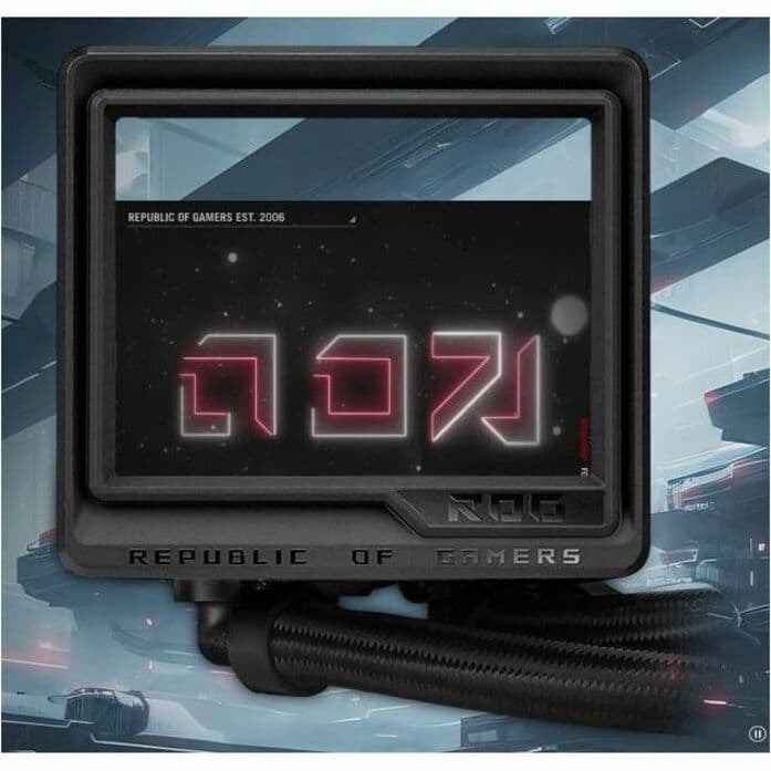 ASUS ROG RYUJIN III 360 ARGB EXTREME 360 mm AIO cooler with 3.5-inch LCD and ARGB lighting