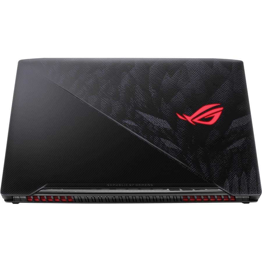 ASUS ROG STRIX gaming notebook with Intel Core i7-8750H, GTX 1050 Ti 4 GB, and 15.6-inch 120 Hz display