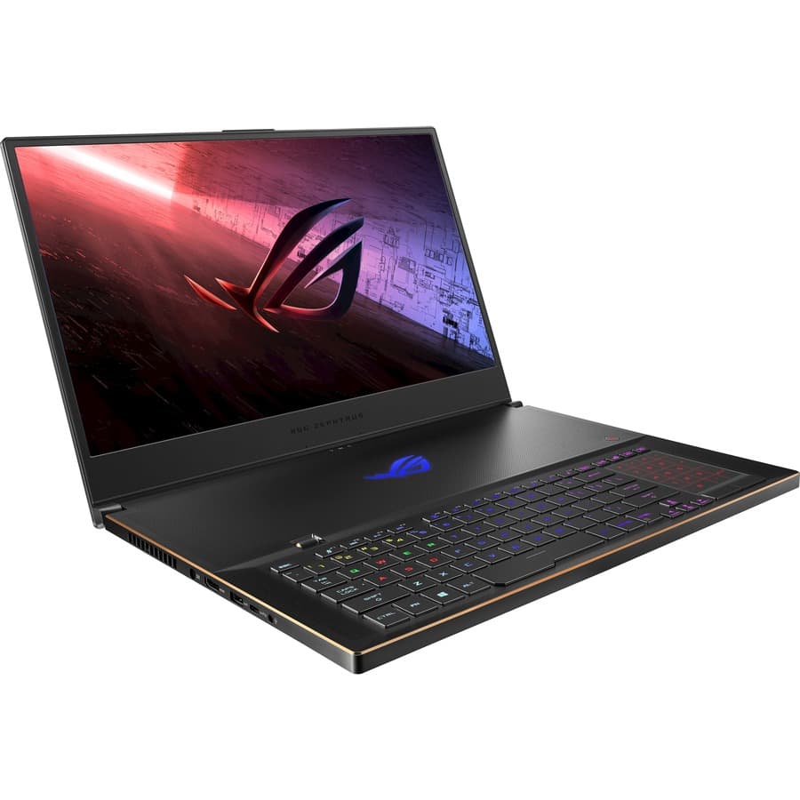 ASUS ROG Zephyrus S GX701LXS-XS78 metallic black gaming laptop with 17.3-inch FHD 300 Hz display
