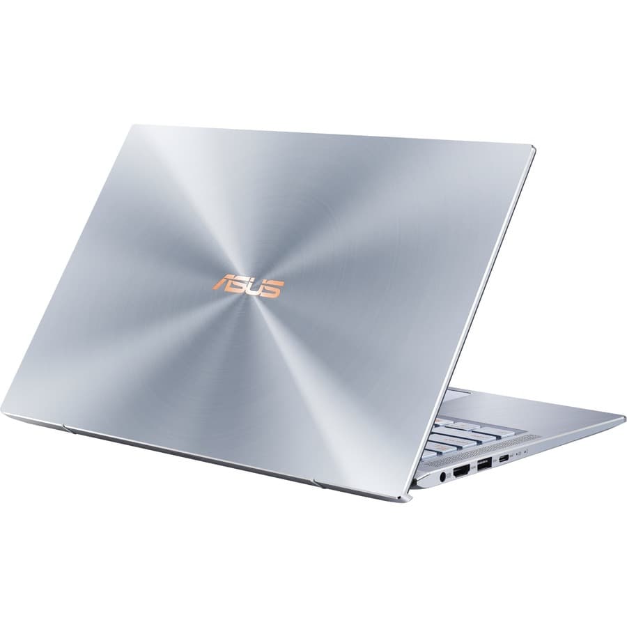 ASUS ZenBook 14 UX431FA-EH55 laptop with 14-inch Full HD IPS display and slim silver chassis