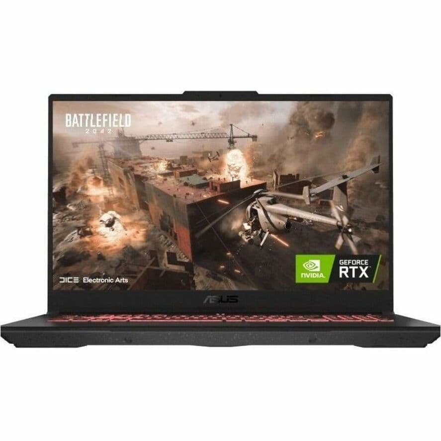 ASUS TUF Gaming A17 FA707NV-RS74 gaming laptop in Mecha Black with 17.3-inch display