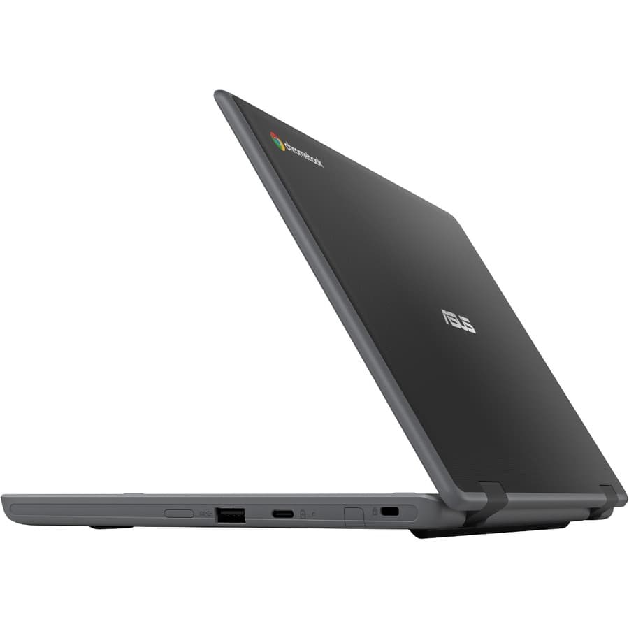 ASUS Chromebook Flip CR1100FKA-YZ144T in grey with 11.6-inch HD touchscreen and convertible 2-in-1 design