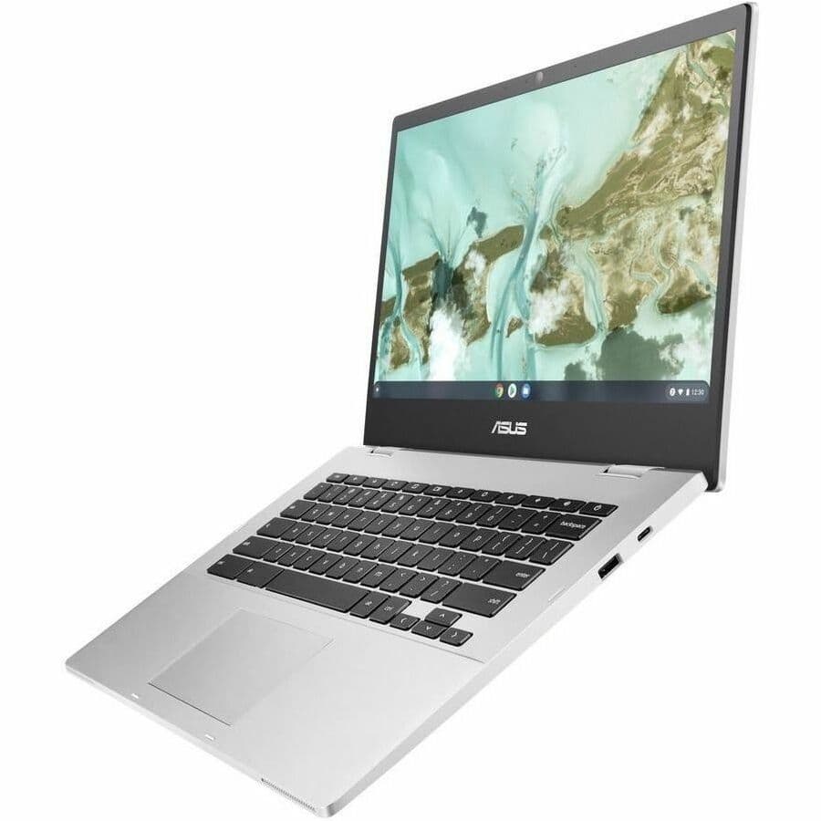 ASUS Chromebook Enterprise Flip CX1400FKA-GE84FT silver convertible laptop with 14-inch Full HD touch display