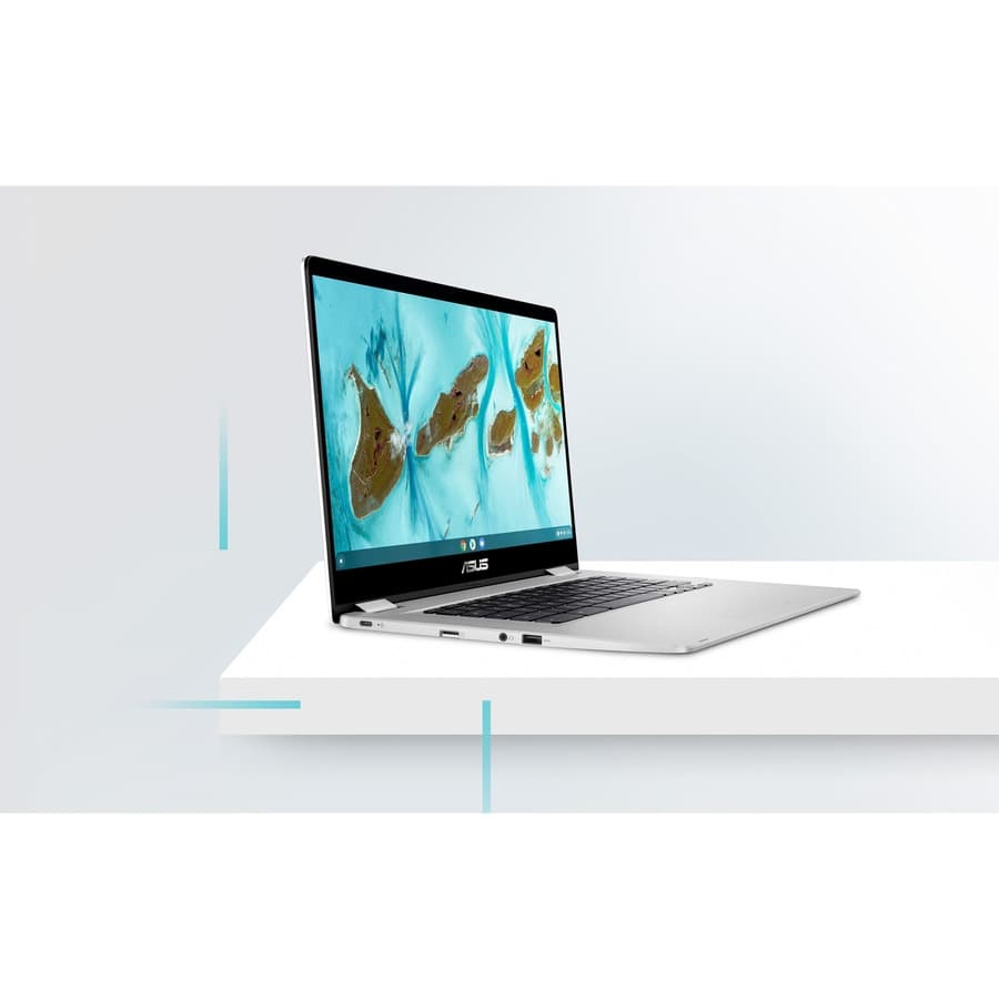 ASUS Chromebook C424MA-GE44F-P with 14-inch display, Intel Celeron 4020, 4 GB RAM, and 64 GB storage