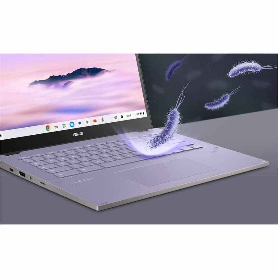 ASUS 14-inch Chromebook Plus Enterprise in grey with WUXGA touchscreen