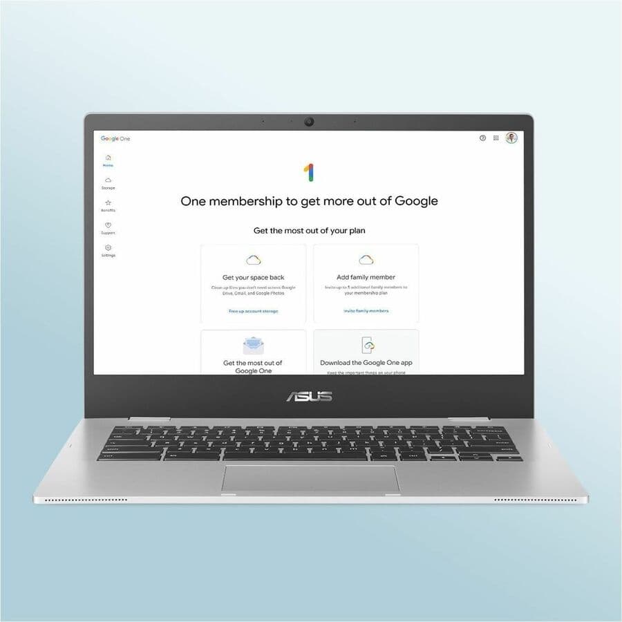 ASUS Chromebook Enterprise CX1400CKA-GN84F silver notebook with 14-inch Full HD non-touch display